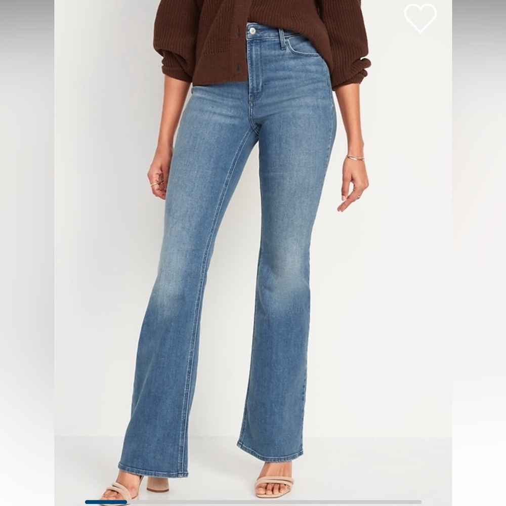 Old navy high waisted wow flare jeans